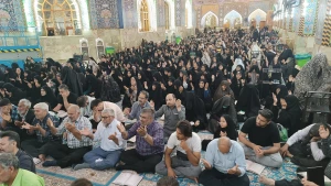برگزاری مراسم روح بخش دعای کمیل در خیمه گاه حسینی